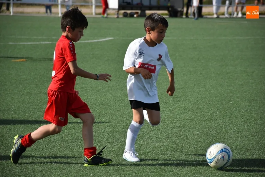 Foto 7 - El Prebenjam&iacute;n del Ciudad Rodrigo rompe en el tramo final el duelo adelantado frente al Hergar B