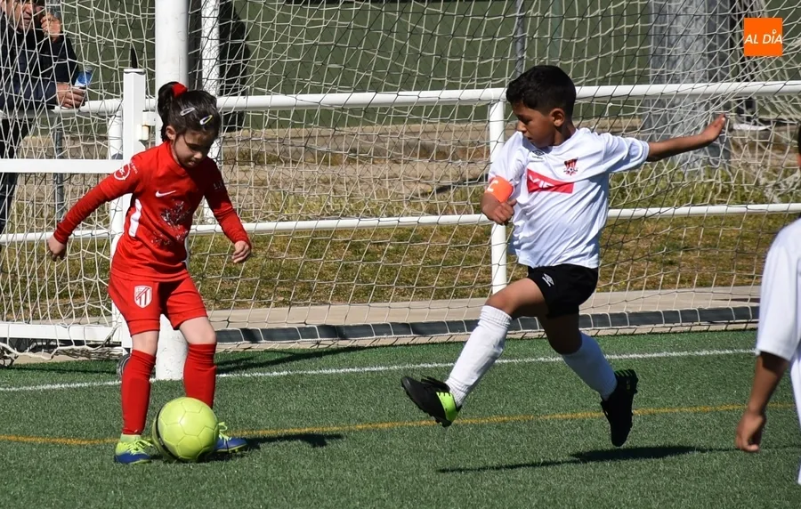Foto 7 - El Prebenjam&iacute;n del Ciudad Rodrigo inicia el &uacute;ltimo bloque liguero superando al Santa Marta B