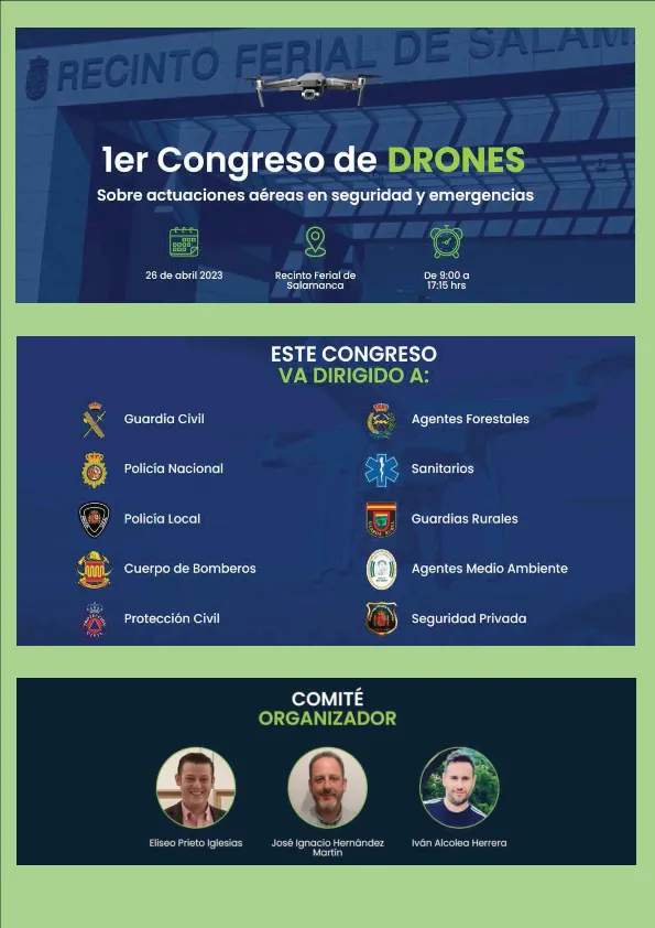 Foto 3 - Salamanca vivir&aacute; el 26 de abril el I Congreso de drones sobre actuaciones a&eacute;reas en seguridad y emergencias