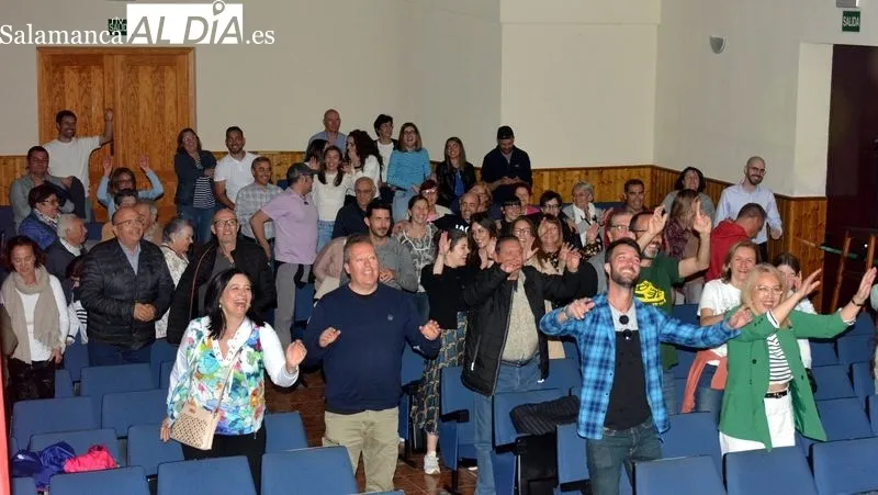La interacción del monologista Larrodera con el público fue constante