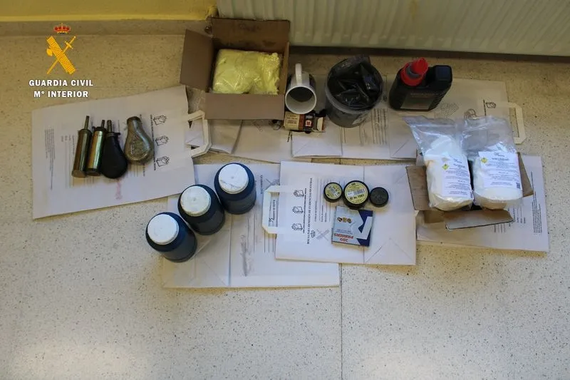 Armas intervenidas en esta operación de la Guardia Civil de Salamanca