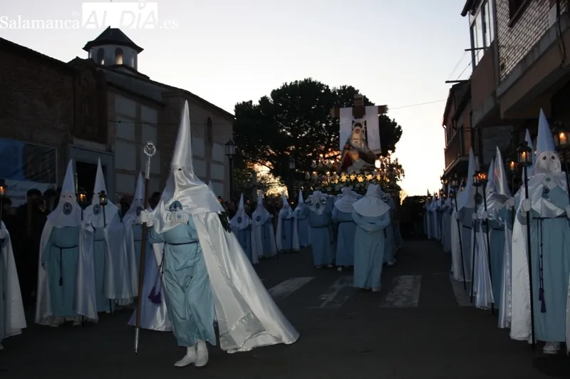 La procesión del Vía Crucis protagonizaba el amanecer del Viernes Santo en Peñaranda