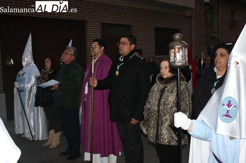 La procesión del Vía Crucis protagonizaba el amanecer del Viernes Santo en Peñaranda
