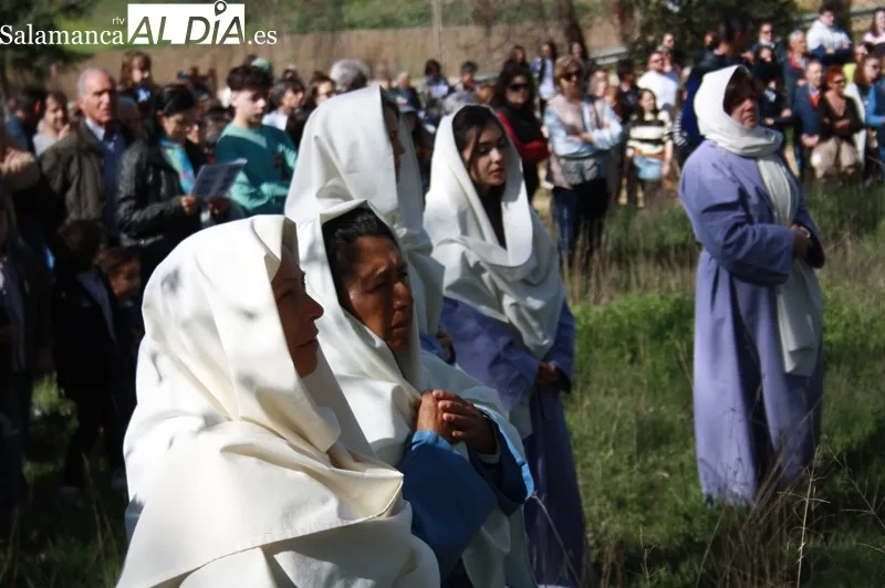Villoruela ha recuperado este Viernes Santo su Vía Crucis viviente