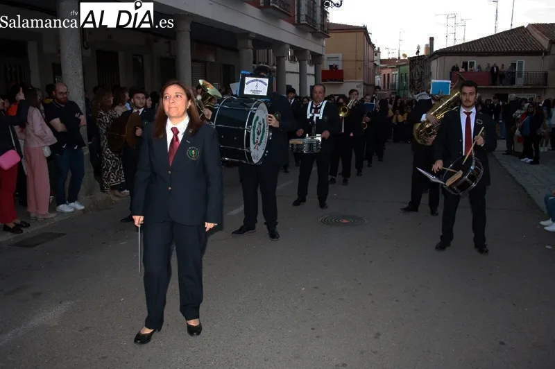 La procesión del Santo Entierro se vivía en la tarde de este Viernes Santo en Peñaranda