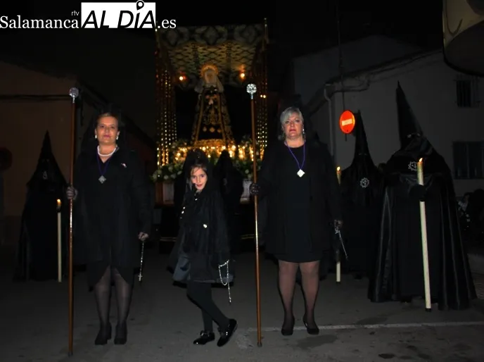 La procesión del Santo Entierro se vivía en la tarde de este Viernes Santo en Peñaranda
