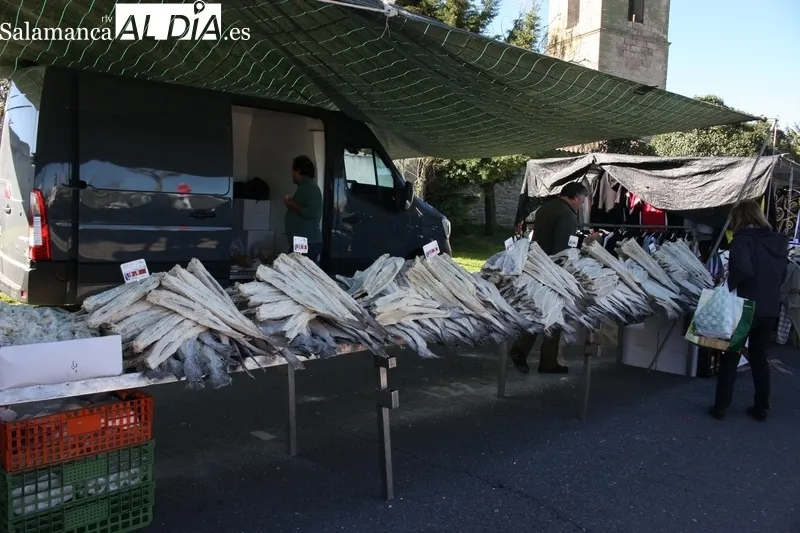 La proximidad de la Semana Santa se notó en la edición de este mes de abril del mercadillo de Trabanca     