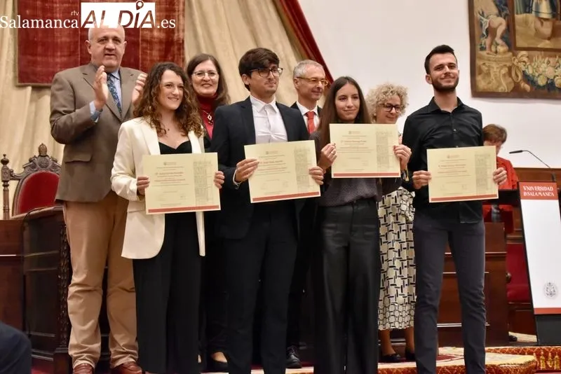 Entrega de los Premios Extraordinarios de Grado de la USAL. Foto de Vanesa Martins