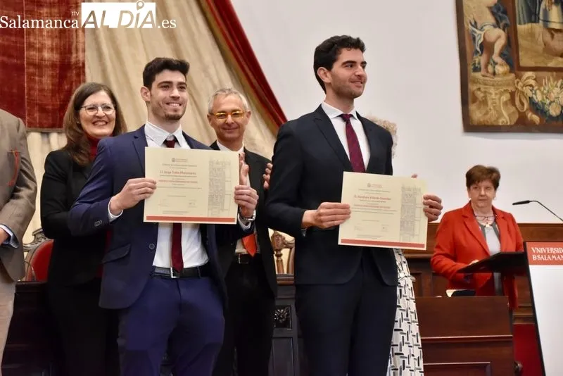 Entrega de los Premios Extraordinarios de Grado de la USAL. Foto de Vanesa Martins