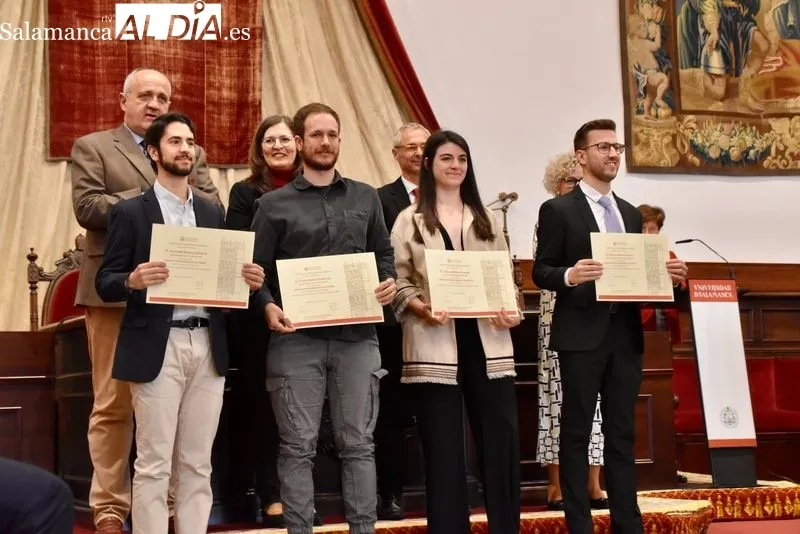 Entrega de los Premios Extraordinarios de Grado de la USAL. Foto de Vanesa Martins
