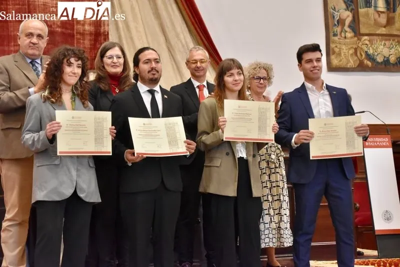 Entrega de los Premios Extraordinarios de Grado de la USAL. Foto de Vanesa Martins