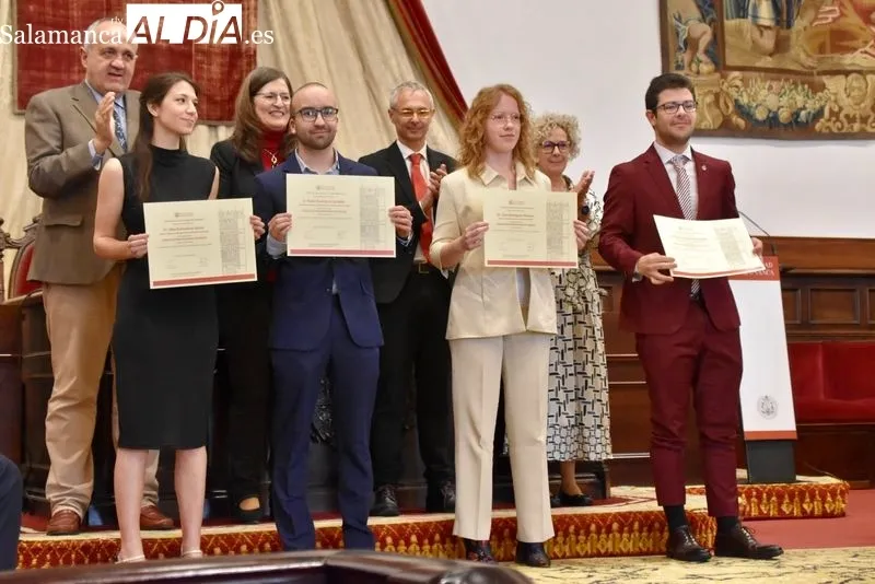 Entrega de los Premios Extraordinarios de Grado de la USAL. Foto de Vanesa Martins