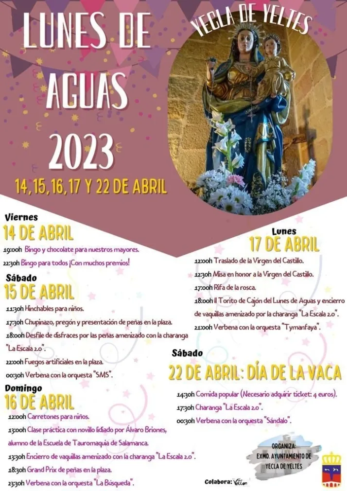 Foto 2 - Todo dispuesto en Yecla de Yeltes para celebrar las fiestas del Lunes de Aguas