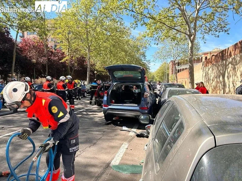 Efectos de este siniestro en la avenida de San Agustín. Foto de Vanesa Martins