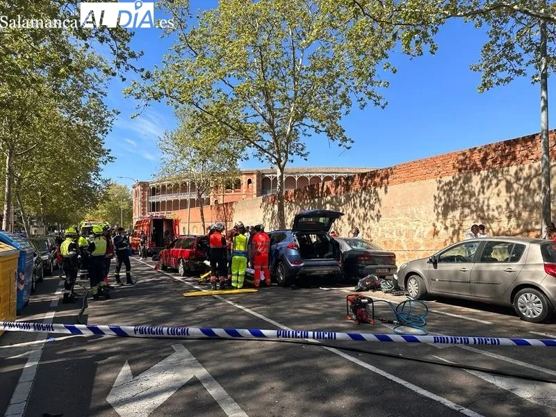 Efectos de este siniestro en la avenida de San Agustín. Foto de Vanesa Martins