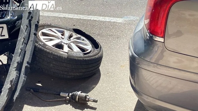 Efectos de este siniestro en la avenida de San Agustín. Foto de Vanesa Martins