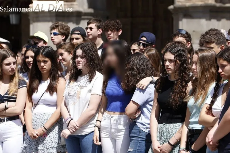 Homenaje a la profesora de español asesinada en Francia. Foto David Sañudo