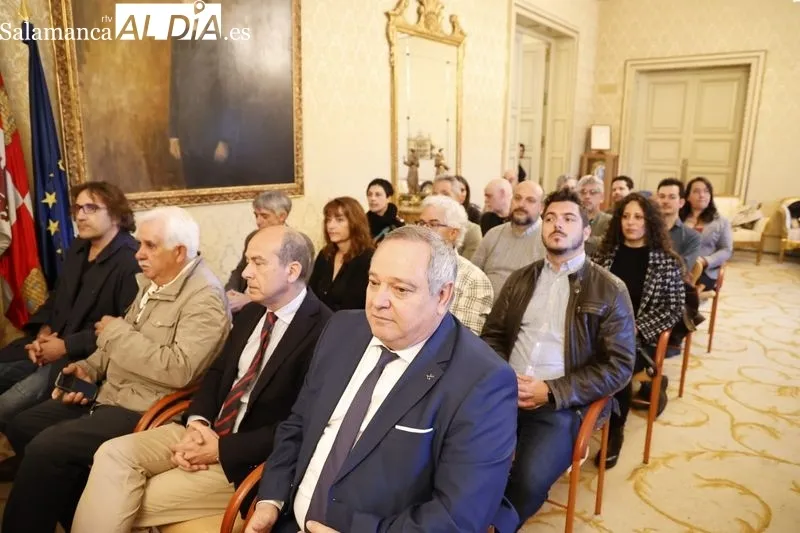 Presentación en el Ayuntamiento del programa con motivo del centenario de la muerte del compositor salmantino Tomás Bretón. Foto de David Sañudo