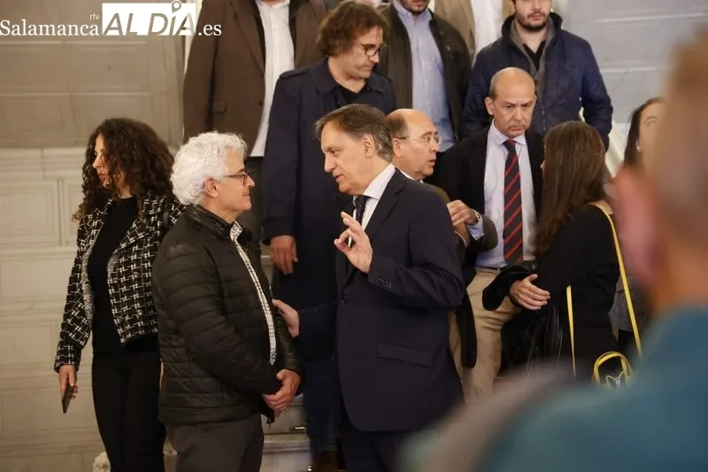 Presentación en el Ayuntamiento del programa con motivo del centenario de la muerte del compositor salmantino Tomás Bretón. Foto de David Sañudo