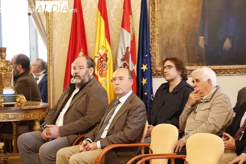 Presentación en el Ayuntamiento del programa con motivo del centenario de la muerte del compositor salmantino Tomás Bretón. Foto de David Sañudo