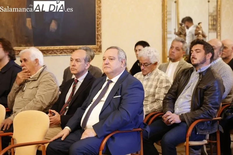 Presentación en el Ayuntamiento del programa con motivo del centenario de la muerte del compositor salmantino Tomás Bretón. Foto de David Sañudo