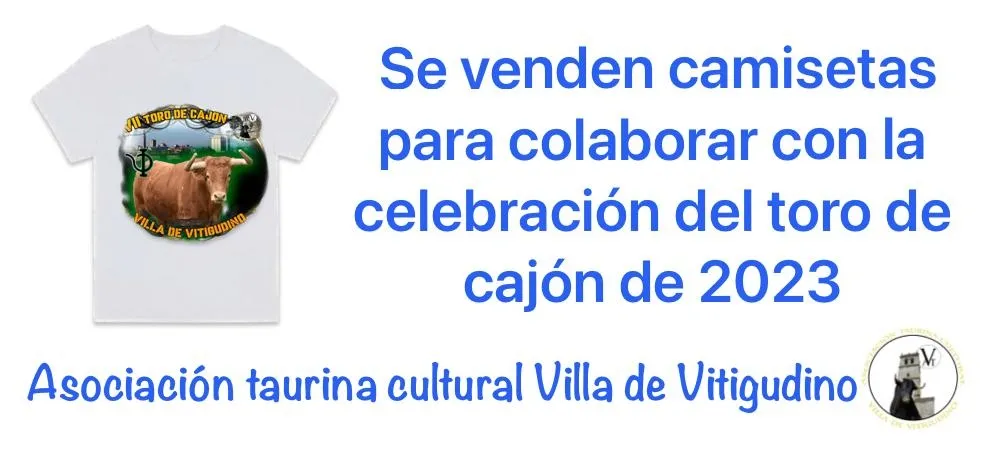 Foto 3 - La Asociaci&oacute;n Taurina Cultural Villa de Vitigudino pone a la venta camisetas para colaborar en el VII Toro de Caj&oacute;n