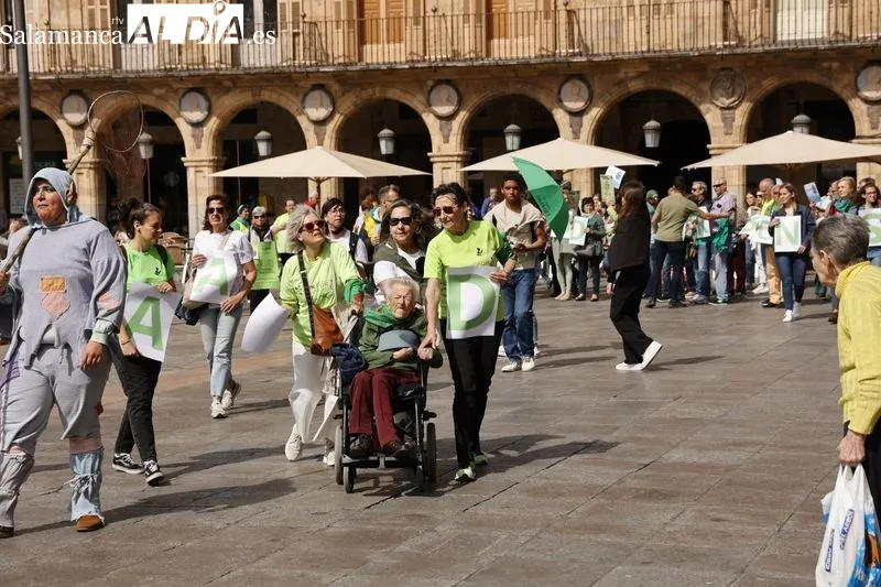 Acto en la Plaza Mayor con motivo del Día Mundial de la Salud. Foto de David Sañudo