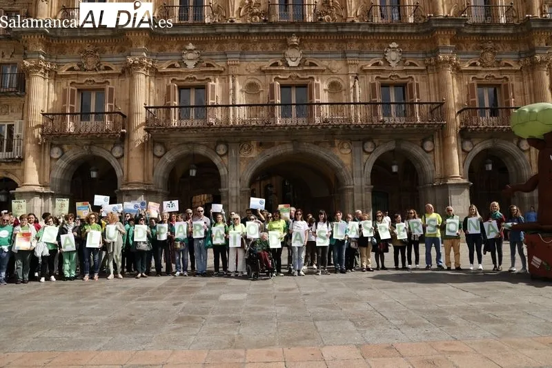 Acto en la Plaza Mayor con motivo del Día Mundial de la Salud. Foto de David Sañudo