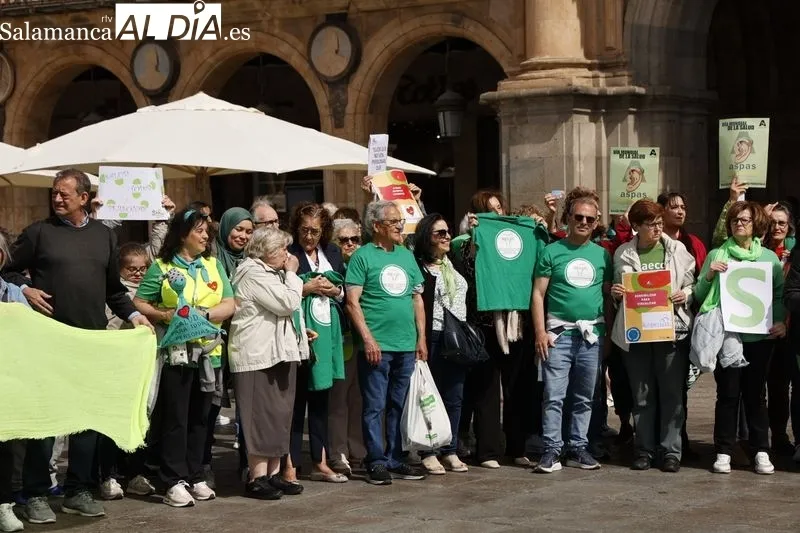 Acto en la Plaza Mayor con motivo del Día Mundial de la Salud. Foto de David Sañudo