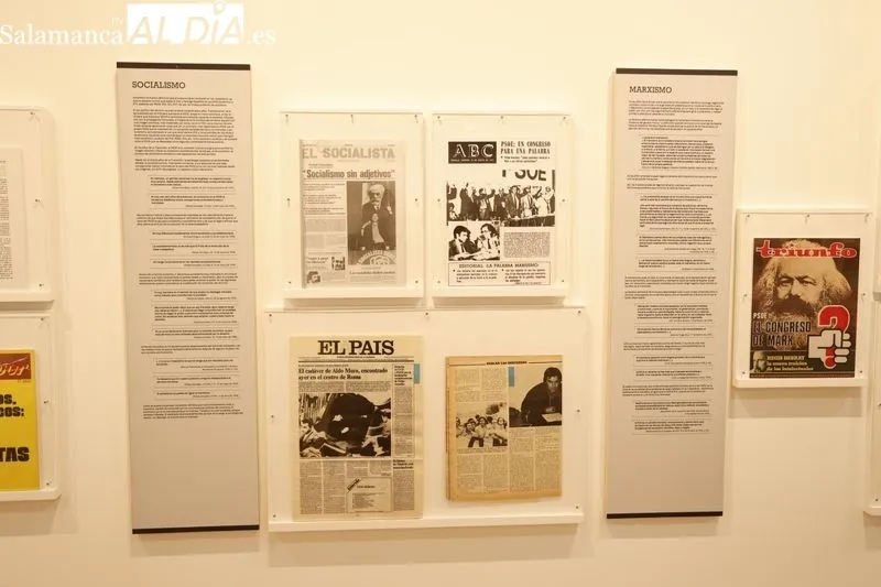 Exposición “LENGUA Y POLÍTICA. La transición española a la democracia”, en el Centro Internacional del Español. Foto de David Sañudo