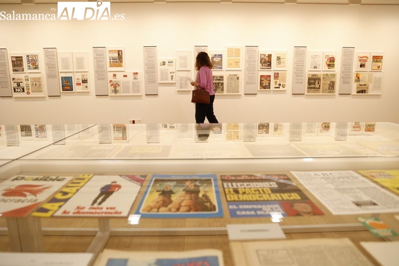 Exposición “LENGUA Y POLÍTICA. La transición española a la democracia”, en el Centro Internacional del Español. Foto de David Sañudo