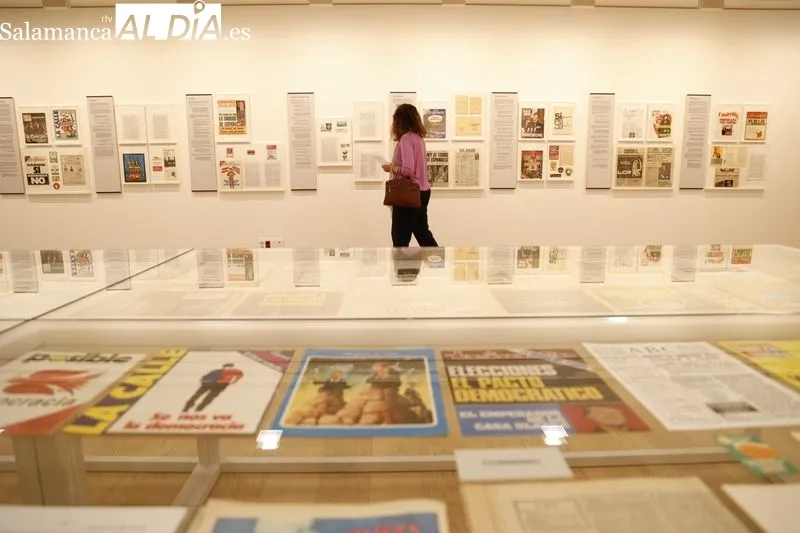 Exposición “LENGUA Y POLÍTICA. La transición española a la democracia”, en el Centro Internacional del Español. Foto de David Sañudo