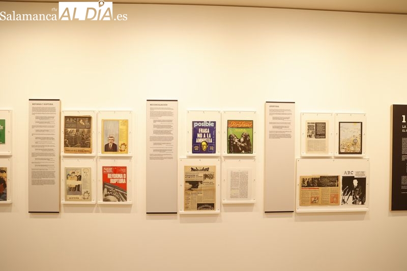 Exposición “LENGUA Y POLÍTICA. La transición española a la democracia”, en el Centro Internacional del Español. Foto de David Sañudo