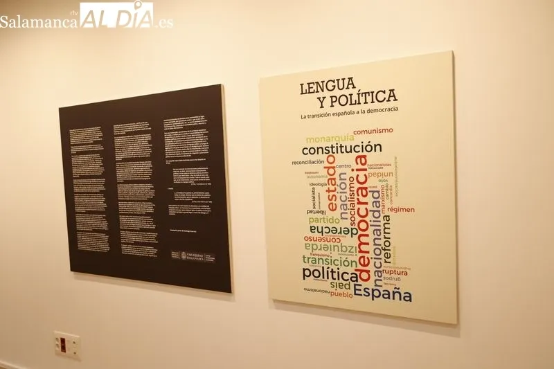 Exposición “LENGUA Y POLÍTICA. La transición española a la democracia”, en el Centro Internacional del Español. Foto de David Sañudo
