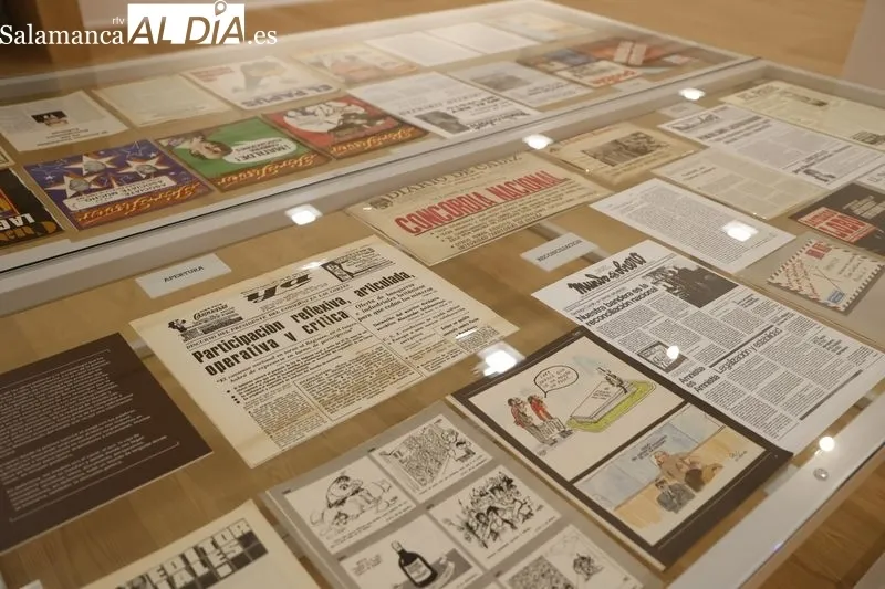 Exposición “LENGUA Y POLÍTICA. La transición española a la democracia”, en el Centro Internacional del Español. Foto de David Sañudo
