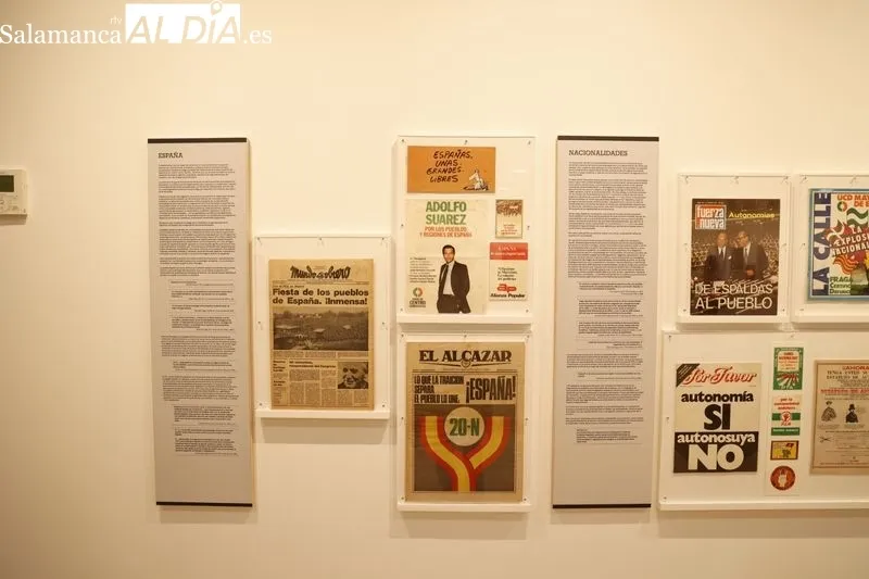 Exposición “LENGUA Y POLÍTICA. La transición española a la democracia”, en el Centro Internacional del Español. Foto de David Sañudo