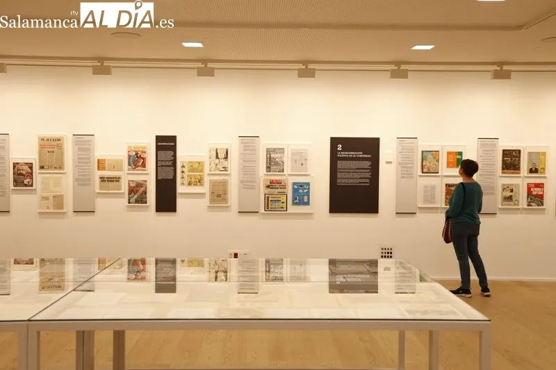 Exposición “LENGUA Y POLÍTICA. La transición española a la democracia”, en el Centro Internacional del Español. Foto de David Sañudo