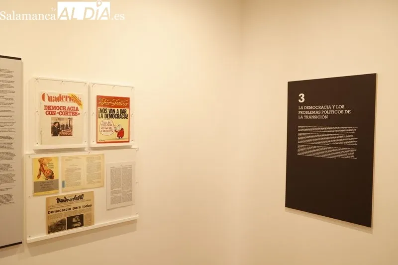 Exposición “LENGUA Y POLÍTICA. La transición española a la democracia”, en el Centro Internacional del Español. Foto de David Sañudo