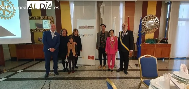 Velada en la que el Rotary Club Plaza Mayor ha premiado a Mayalde