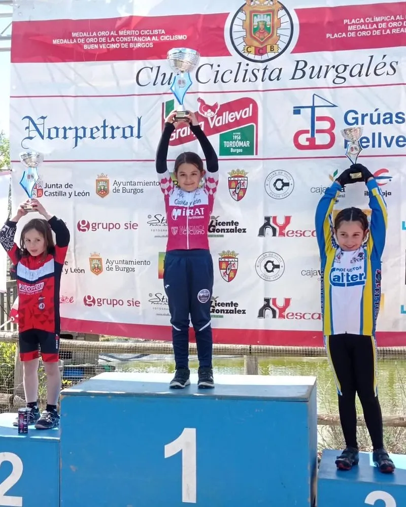 Vega Iglesias ganaba esta prueba de la Copa de escuelas BTT de Castilla y León en la categoría infantil