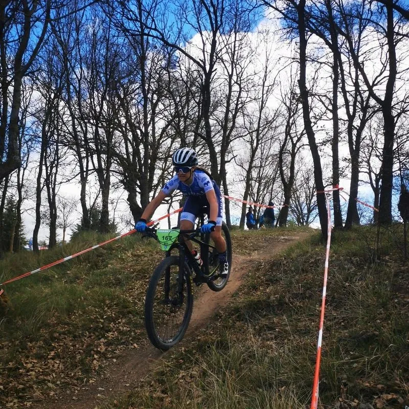 Corredores de Salamanca es Ciclismo en esta prueba de la Copa de escuelas BTT de Castilla y León, en Modubar de la Emparedada (Burgos)