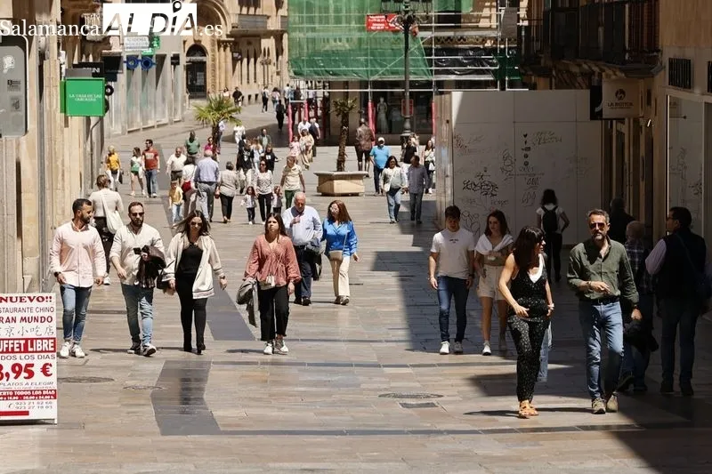 Ambiente en Salamanca en este 1 de mayo. Fotos: David Sañudo