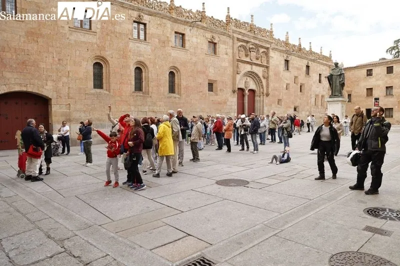 Ambiente en el centro de Salamanca este domingo. Fotos: David Sañudo