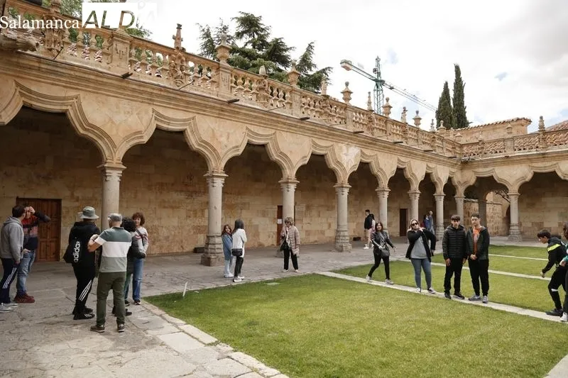 Ambiente en el centro de Salamanca este domingo. Fotos: David Sañudo