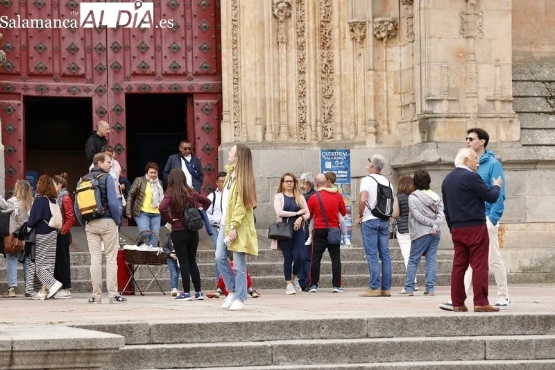 Ambiente en el centro de Salamanca este domingo. Fotos: David Sañudo