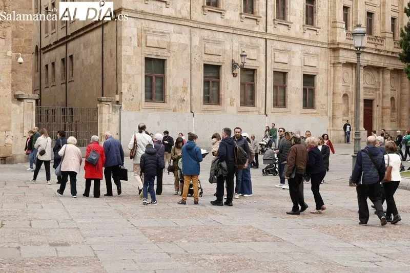 Ambiente en el centro de Salamanca este domingo. Fotos: David Sañudo