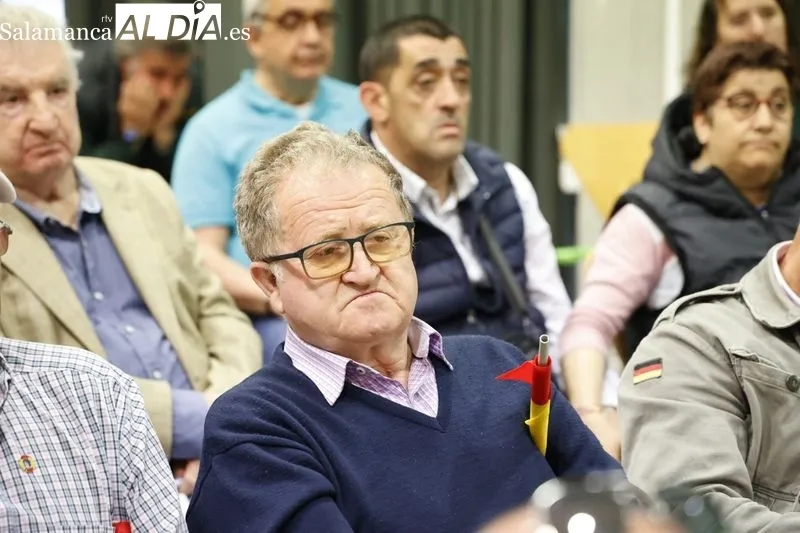 Juan García-Gallardo durante el mitin de VOX en el Palacio de Congresos de Salamanca. Fotos: David Sañudo