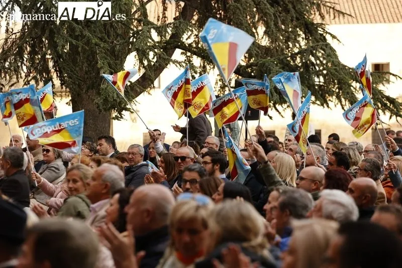 Mitin del PP en Salamanca con Rajoy, Mañueco y Carbayo. Fotos: David Sañudo