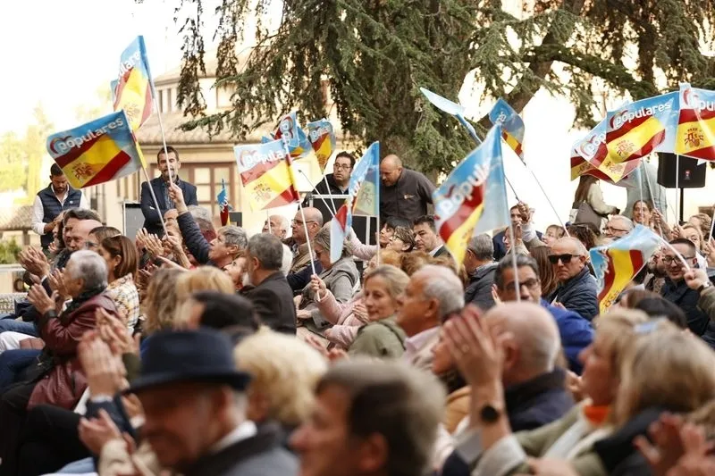 Mitin del PP en Salamanca con Rajoy, Mañueco y Carbayo. Fotos: David Sañudo