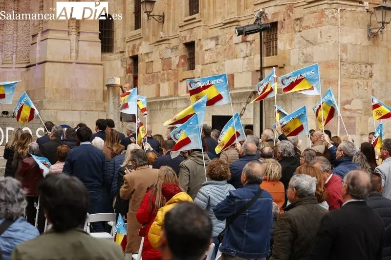 Mitin del PP en Salamanca con Rajoy, Mañueco y Carbayo. Fotos: David Sañudo